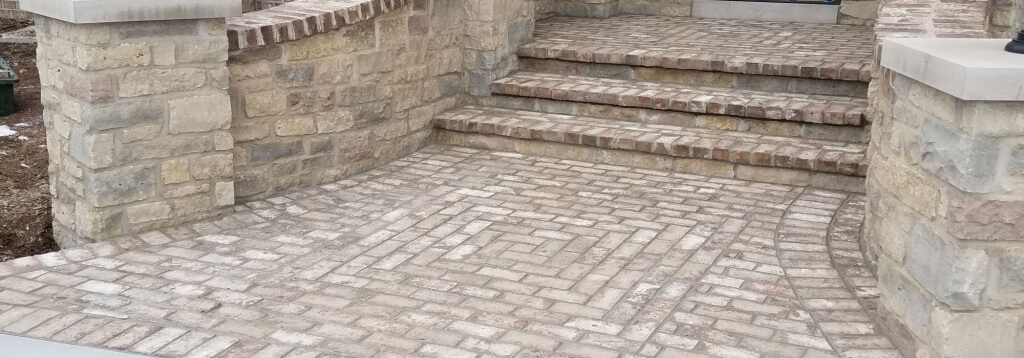 Outdoor Brick Patio Area