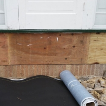 New Sheeting on Stoop