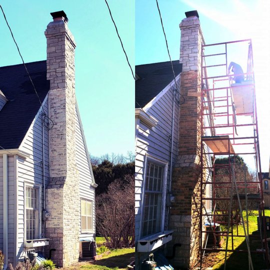 Chimney Project, Before & After